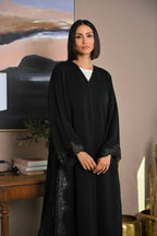 Designer abaya with soft crystal stone detailing 