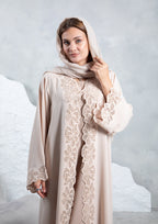 Lightweight daily abaya with crystal embellishments