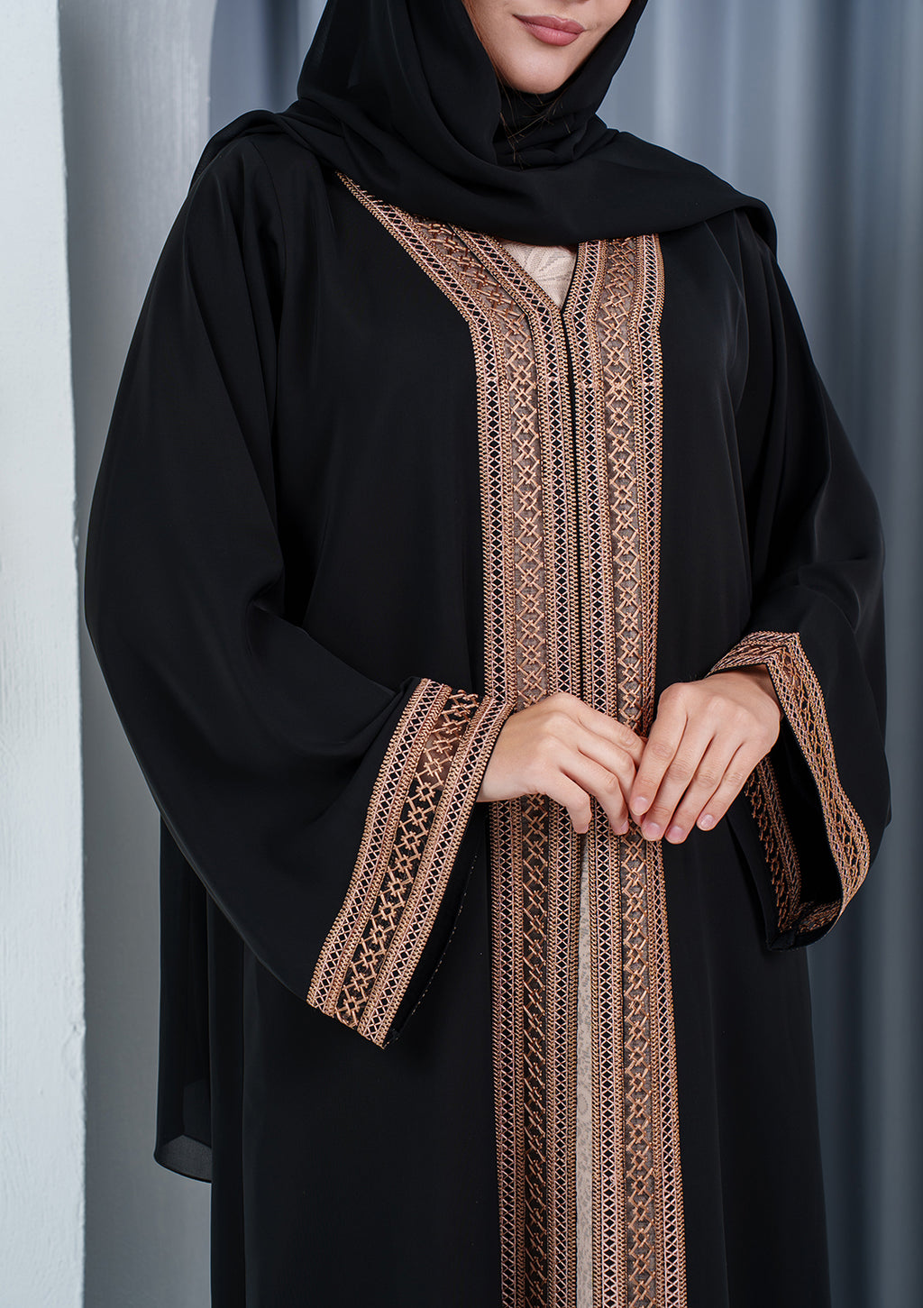 designer abaya for evening and luxury occasions