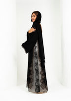 luxury embroidered abaya with dantel and handwork